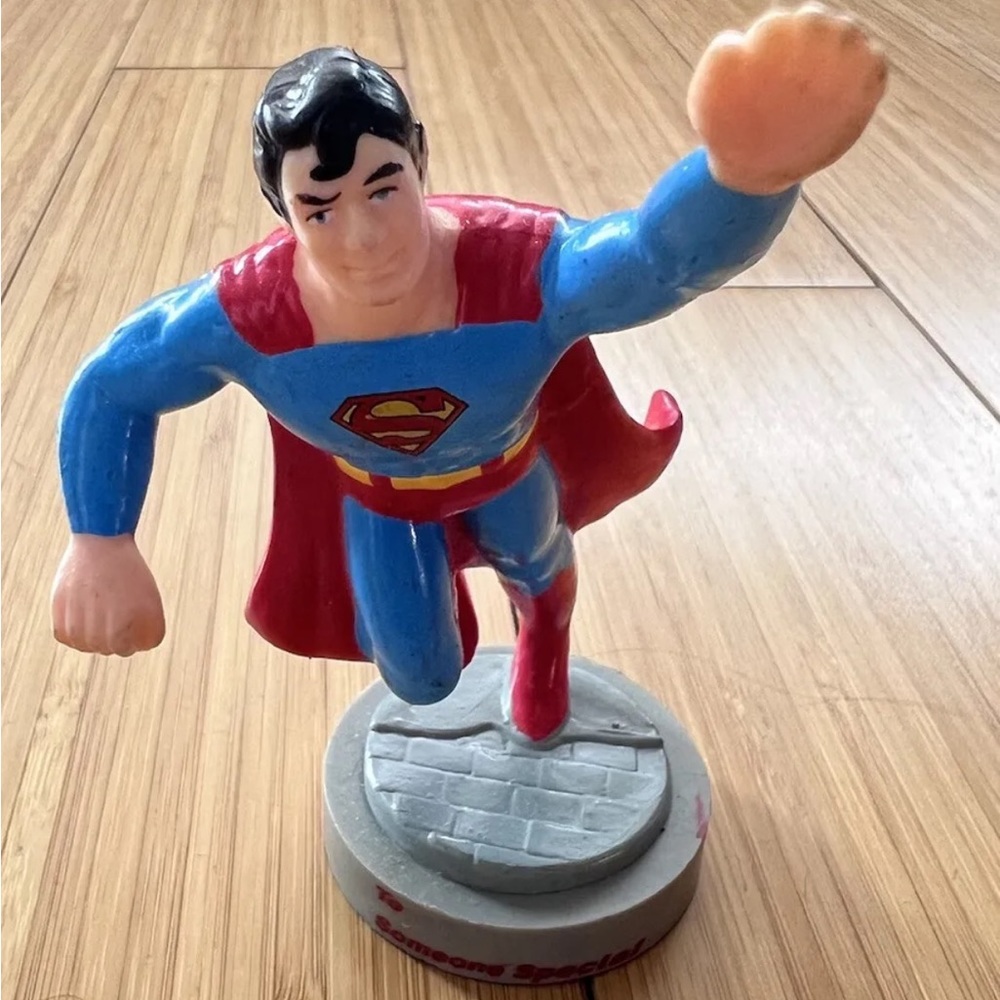 1989 DC Presents Superman Cake Topper/to someone special